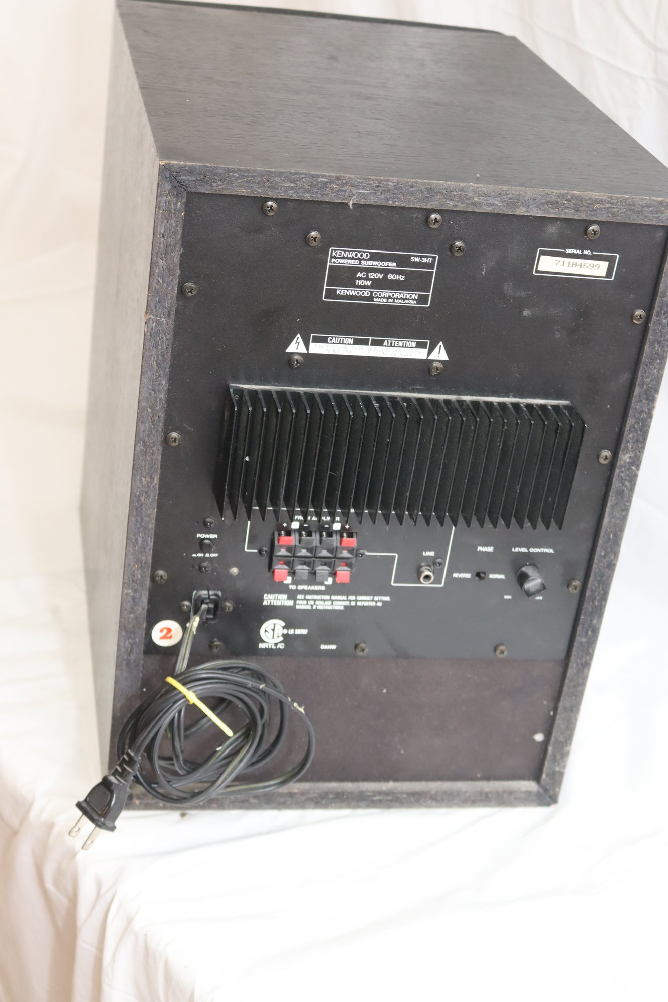 Kenwood SW-3HT 110W Powered Subwoofer #31337 | Auctionninja.com