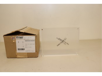 Set Of 5 New In Box Clear 5x7' Table Top Frames