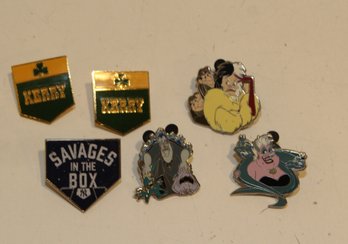 Disney, NY Yankees, And Kerry Pins