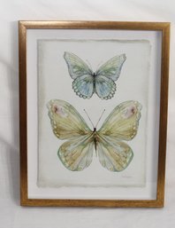 Framed Carol Robinson Butterfly Picture (D-76)