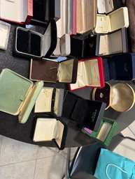 Assorted Vintage Jewelry Boxes, Bags, And More!