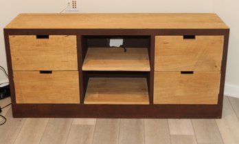 Restoration Hardware Dutch Shipyard Cabinet Rustic Wooden Metal Framed Media Entertainment Center