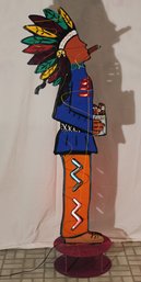 Frederick Prescott Cigar Store Indian Neon Lights 1997