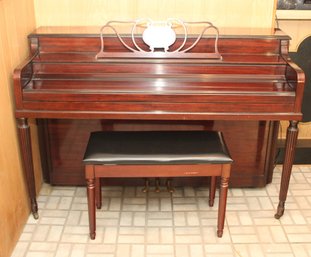 Sohmer & Co. Console Vertical Piano W/ Bench