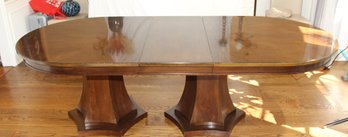 Bernhardt Double Pedestal Extendable Dining Table W/ Leaves