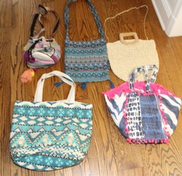 Funky Woven Tote Bags (E-58)