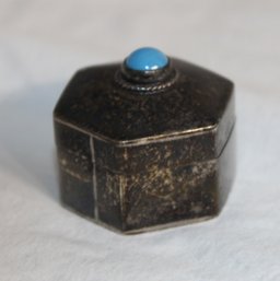 Vintage Sterling Silver Trinket Pill Box
