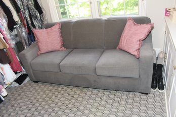 Jennifer Convertibles Sleeper Sofa Battelship Gray Couch