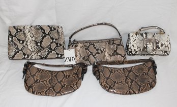 Zara NWT Snake Skin Bags (R-5)