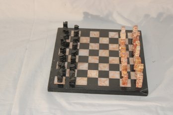 Vintage Small Stone Chess Set (B-35)