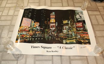 Times Square- 'A Classic' Signed Poster By Ken Keeley (B-67)