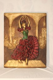 1960'S VINTAGE 'FINESSE ORIGINALS' FIBER GLASS 3D FLAMENCO DANCER