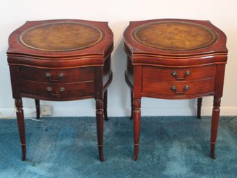Vintage Side Tables With Storage Drawer