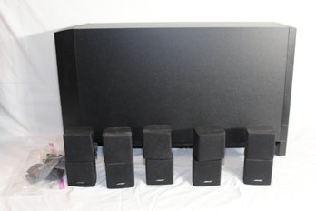 Bose Acoustimass 16 Home Theater Subwoofer W/ 4 Surround Sound Cube Speakers