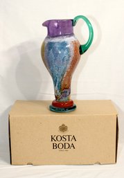 Kosta Boda Can Can Glass Jug W/ Box (E-19)