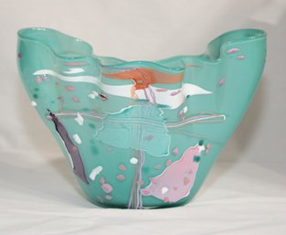 Stephen Rich Nelson Handkerchief Vase 1993 Signed