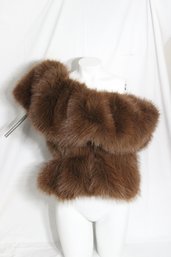 ZARA Brown Faux Fur Top (DM-8)