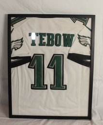 Framed Philadelphia Eagles Tim Tebow 11 Jersey