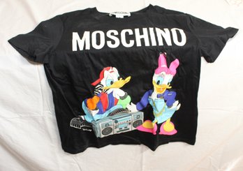 MOSCHINO & H&M Collaboration T-shirt W/ Disney Donald & Daisy Duck