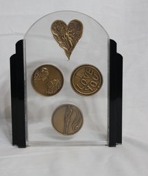 Erte Bronze Medallions 'The Love Collection'