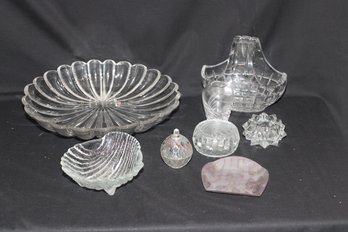 Assorted Glass Serving Pieces