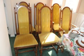 Vintage High-back Dining Chairs