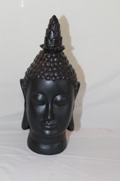 Black Buddha Head Statue