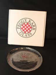 Peggy Karr Glass Serving Platter