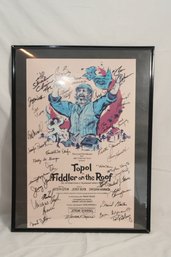 Fiddler On The Roof Signed Framed Poster