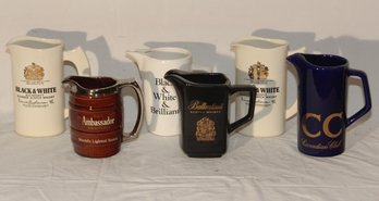 Vintage Scotch Water Bar Pitchers (R-8)