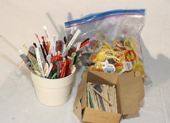 Vintage Swizzle Sticks From The Bar!  (R-19)