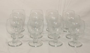 Crate & Barrel Viva Wine Glass Set Of 12 5' Tall (A-34)