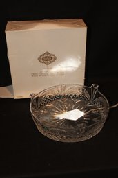 Shannon Crystal By Godinger Swag Crystal Cake Blate And Silverplate Server