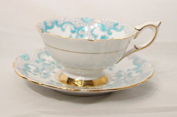 Vintage Royal Stafford Fine Bone China Tea Cup & Saucer (A-44)