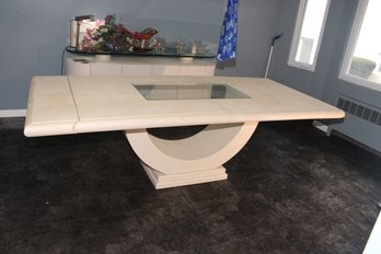 Vintage 1980's Expandable Dining Room Table