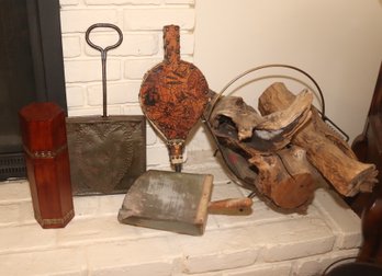 Fireplace Wood Holder, Bellow, Matches , Bed Warmer (A-6)