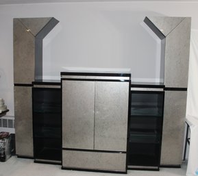 Funky 1980's Wall Unit Bar Entertainment Center