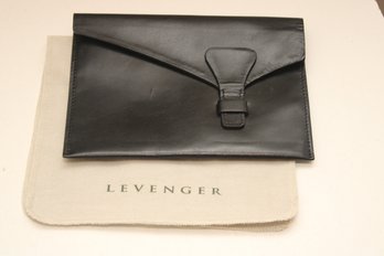 Levenger Black Leather Passport Wallet
