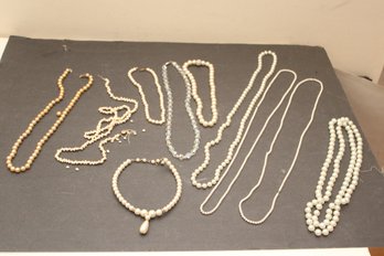 A Bunch Of Pearl Necklaces