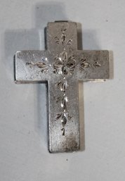 Vintage Sterling Silver Rosary Beads In Storage Cross Case