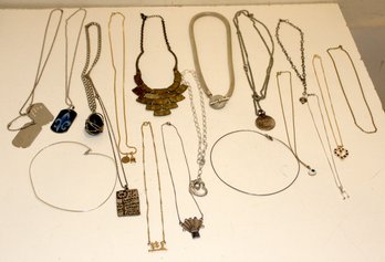 Necklaces: Dog Tags, Some Sterling,  (MES-9)