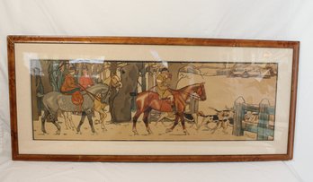 Harry Eliot: Fox Hunting No. 2 Framed `