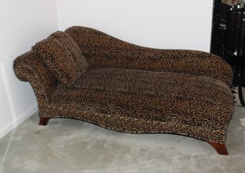 Leopard Print Chaise Lounge Chair