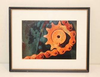 'Patina & Pulley' Framed Photograph (IZ-10)