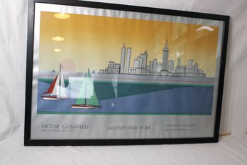 Vintage 1979 Victor Cassanelli Poster The Artexpo New York - The New York Coliseum.(A-81)