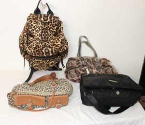Animal Prints And Kenneth Cole Black Messenger Bag (C-91)
