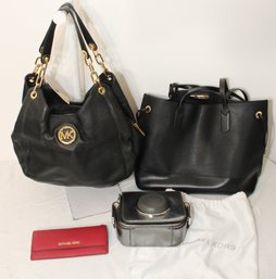 Michael Kors Handbags  And Red Leather Wallet (C-93)
