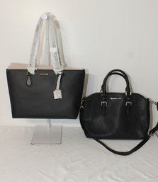 NEW  Michael Kors Black Leather Handbags (C-98)