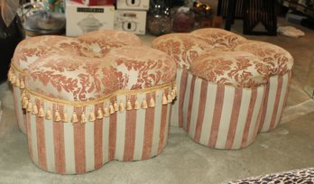 Pair Of Upholstered Ottomans