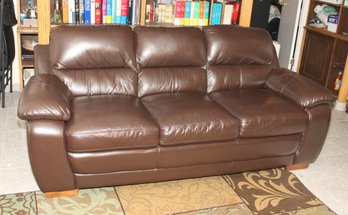 Brown Leather Couch